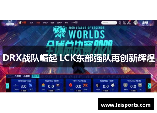 DRX战队崛起 LCK东部强队再创新辉煌